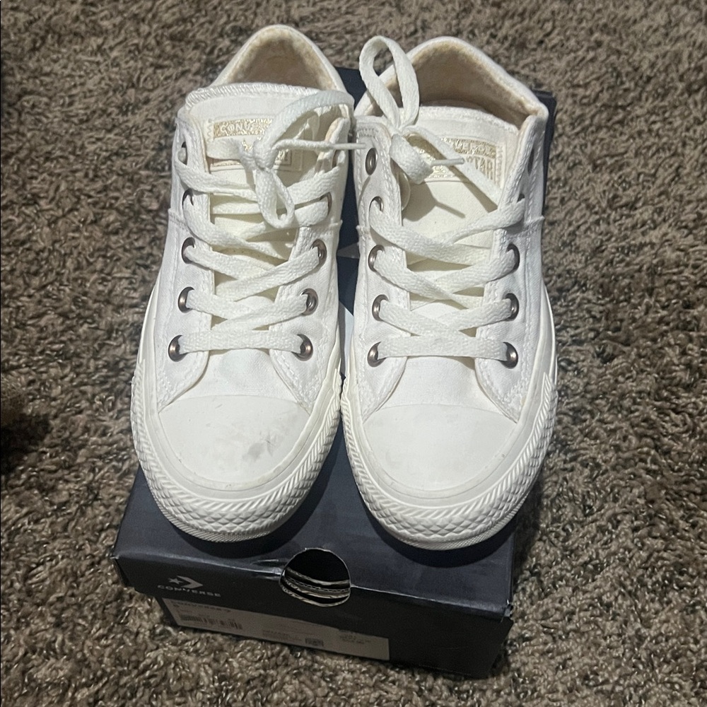 Converse Off-White Canvas Sneakers